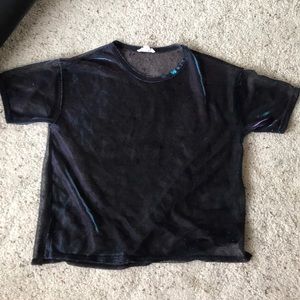 Sheer iridescent top